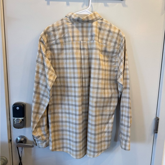 Men's Beige Checkered Shirt - Picture 2 of 2